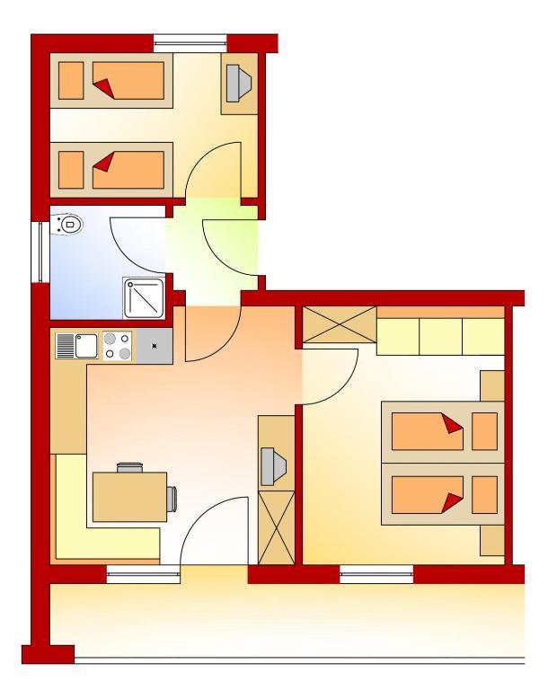 Appartements Schneezauber Lermoos Rom bilde